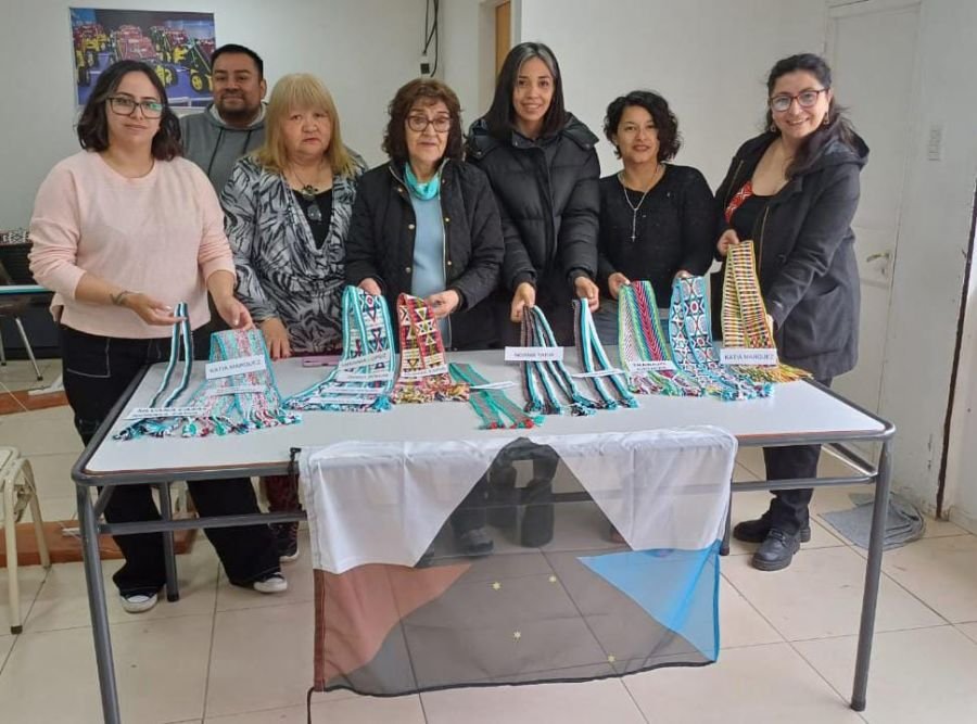Se realizó la Muestra Anual 2023 del Taller de Telar Tehuelche