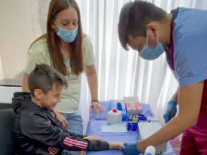 La convocatoria en el inicio de “Conocé tu grupo sanguíneo” fue amplia