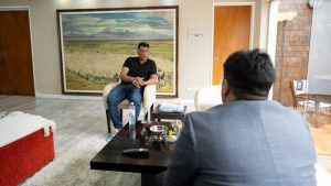 Vidal recibió a trabajadores preocupados por el freno a la obra pública del Gobierno Nacional