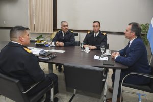 El Gobierno Provincial mantuvo una reunión institucional con la Armada Argentina