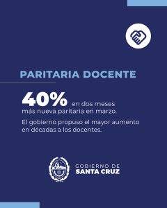 El Gobierno de Santa Cruz propuso a los docentes un mayor aumento, por encima de la inflación