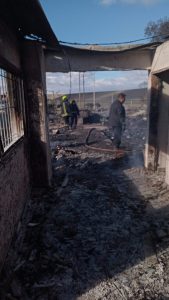 Se incendió la parte vieja de la Escuela Rural Las Vegas