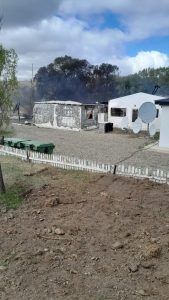 Se incendió la parte vieja de la Escuela Rural Las Vegas