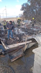 Se incendió la parte vieja de la Escuela Rural Las Vegas