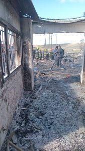 Se incendió la parte vieja de la Escuela Rural Las Vegas