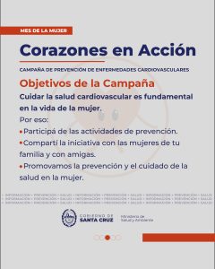 Mes de la Mujer: Salud impulsa la campaña de prevención "Corazones en Acción"