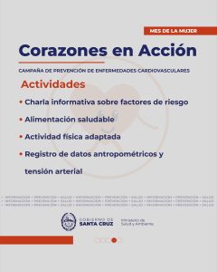 Mes de la Mujer: Salud impulsa la campaña de prevención "Corazones en Acción"