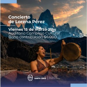 Lorena Pérez se presentará en concierto en el Complejo Cultural Santa Cruz