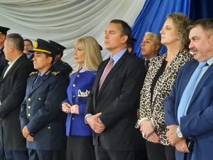 Se realizó el acto de cambio de abanderados y el inicio del Ciclo lectivo 2024 de la Escuela de Policía