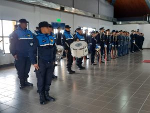 Se realizó el acto de cambio de abanderados y el inicio del Ciclo lectivo 2024 de la Escuela de Policía