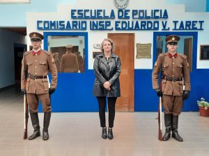 Se realizó el acto de cambio de abanderados y el inicio del Ciclo lectivo 2024 de la Escuela de Policía