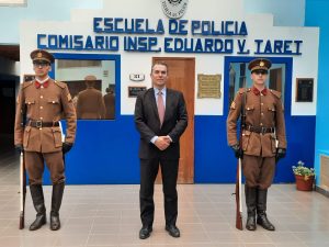 Se realizó el acto de cambio de abanderados y el inicio del Ciclo lectivo 2024 de la Escuela de Policía