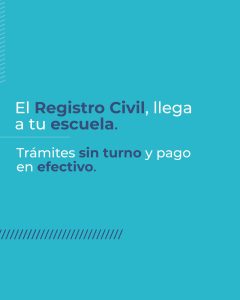 Río Gallegos: El operativo “Registro Civil Móvil” llegará a la Escuela  Nº 63 “Piloto Danilo Bolzan”