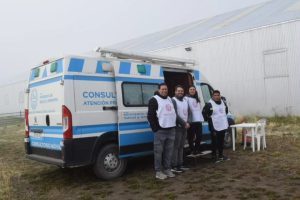 Salud llegó a la Estancia Morro Chico con un dispositivo de vacunación