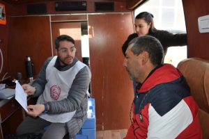 Salud llegó a la Estancia Morro Chico con un dispositivo de vacunación