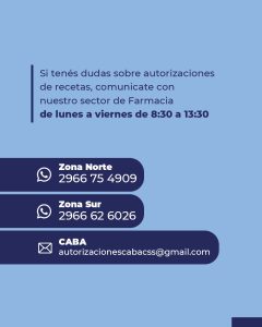 La Caja de Servicios Sociales informa los requisitos que debe cumplir una receta