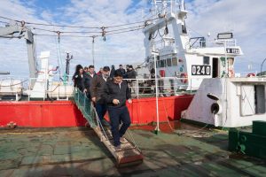Vidal llegó a Puerto Deseado y recorrió todos los sectores de la zona norte