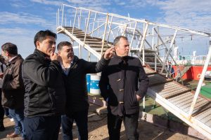 Vidal llegó a Puerto Deseado y recorrió todos los sectores de la zona norte