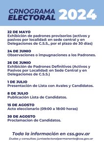 Los afiliados eligen: La Caja de Servicios Sociales anunció las fechas de las elecciones 2024