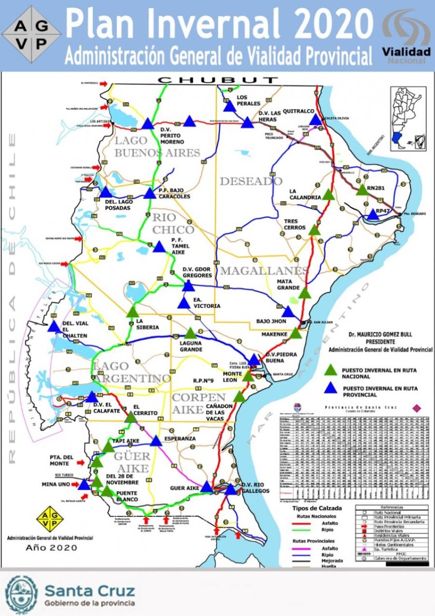 Plan Invernal 2020: Activa participación de Vialidad Provincial