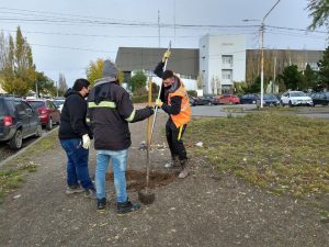 Vialidad Provincial colocó cartelería de señalización en el Hospital Regional
