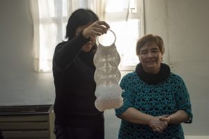 Desarrollo Social mantuvo un encuentro con tejedoras del CIC Belén