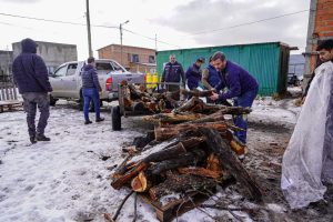 El Ministerio de Desarrollo Social distribuyó mil seiscientos módulos alimentarios en la Cuenca Carbonífera