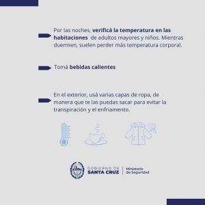 A tener en cuenta: algunas recomendaciones ante las bajas temperaturas