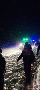 Exitoso rescate de siete efectivos de la Policía varados en la nieve gracias al esfuerzo conjunto