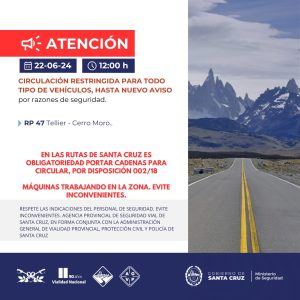 Comité de Prevención de Crisis: Se encuentra cerrado el ingreso a Puerto Deseado