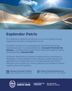 Esplendor Patrio: actividad cultural Especial en el Centro Cultural Santa Cruz