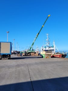 Se llevaron adelante diferentes trabajos en el puerto de Deseado