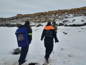 El Comité de Operaciones de Emergencia asistió a trabajadores de estancias de la zona de Lago Cardiel