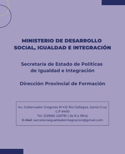 Se lanzó el programa PRO.TE.GÉN  para convertirse en promotor territorial en género