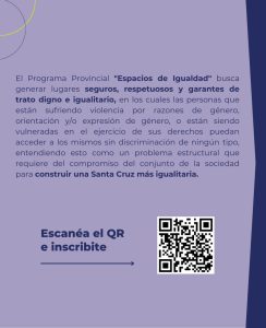 Se presentó el Programa Provincial "Espacios de Igualdad"