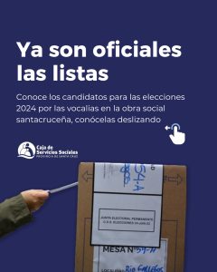 Caja de Servicios Sociales: Se oficializaron las candidaturas por las vocalías, conócelas
