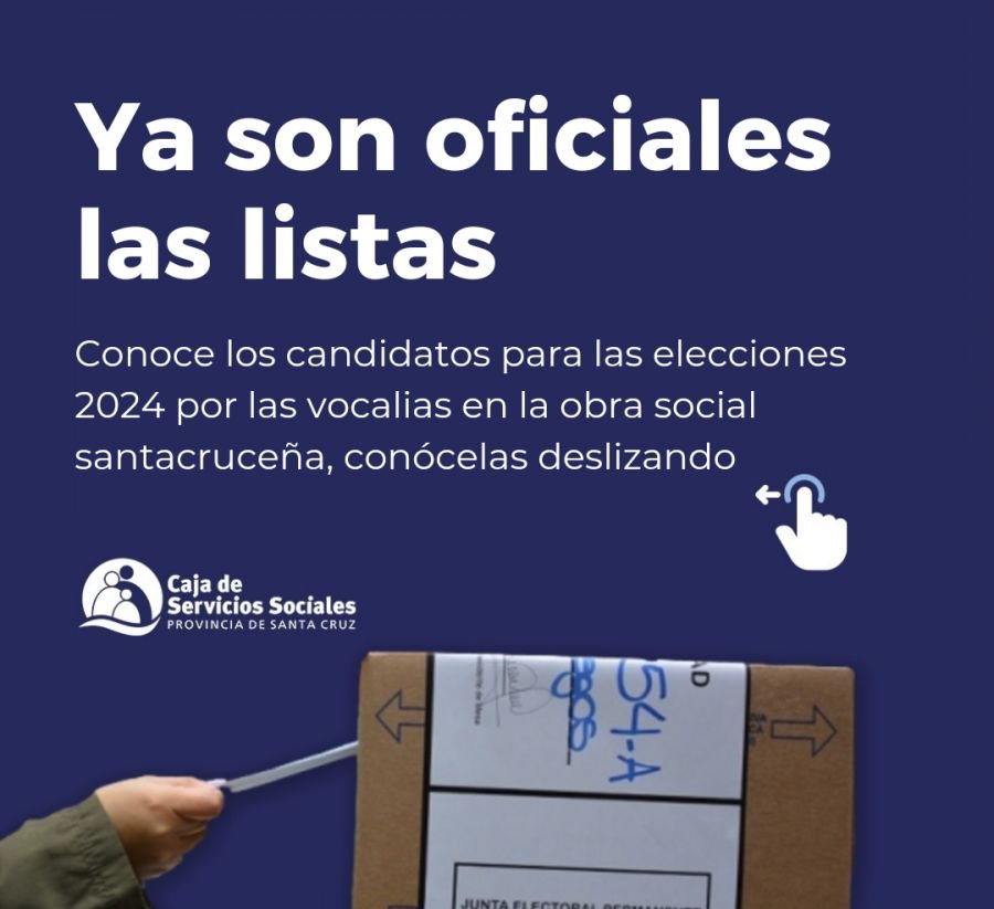 Caja de Servicios Sociales: Se oficializaron las candidaturas por las vocalías, conócelas