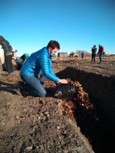Primer material recolectado de la campaña “Compostando en Otoño”