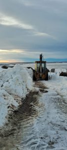 Vialidad Provincial realizó la apertura del camino hacia las Estancias La Mayona y Las Perdices
