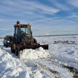 Vialidad Provincial realizó la apertura del camino hacia las Estancias La Mayona y Las Perdices