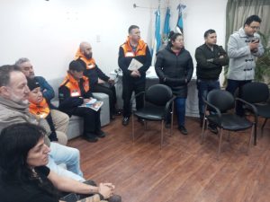 Fuerte presencia del Gobierno Provincial en la Cuenca Carbonífera ante las alertas meteorológicas