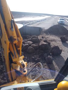 Vialidad reparó el tramo de la Ruta 40 que destrozó el agua a la altura de Las Horquetas