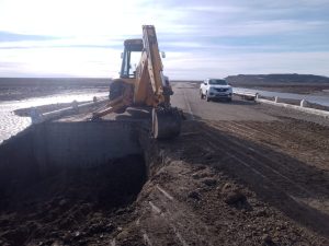 Vialidad reparó el tramo de la Ruta 40 que destrozó el agua a la altura de Las Horquetas