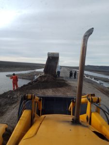 Vialidad reparó el tramo de la Ruta 40 que destrozó el agua a la altura de Las Horquetas