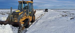 Conocé a Daiana: es maquinista de Vialidad Provincial y trabaja en el operativo invernal en Santa Cruz