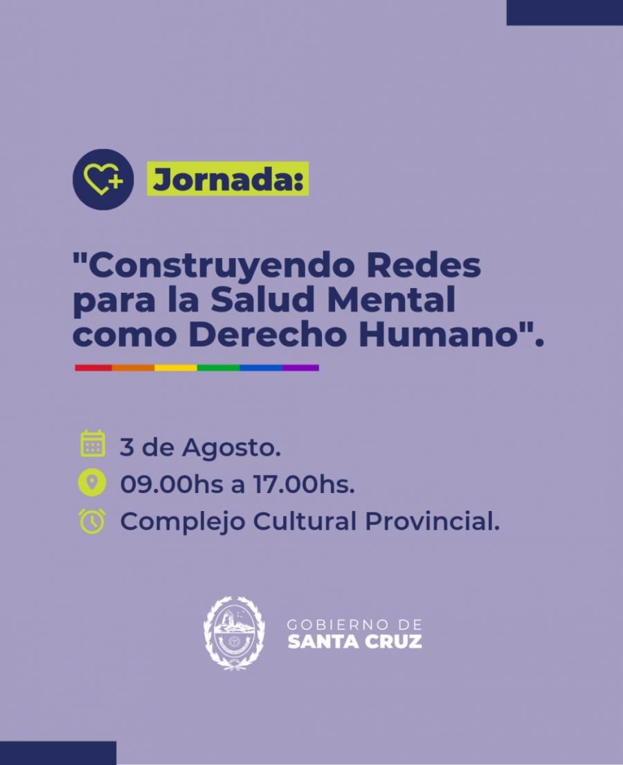 Se realizará la jornada "Construyendo redes para la salud mental como Derecho Humano"