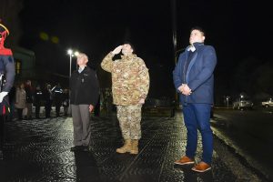 Claudio Vidal participó del izamiento homenaje al General San Martín