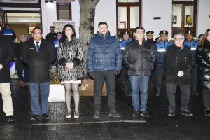 Claudio Vidal participó del izamiento homenaje al General San Martín