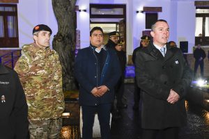 Claudio Vidal participó del izamiento homenaje al General San Martín