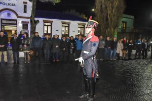 Claudio Vidal participó del izamiento homenaje al General San Martín